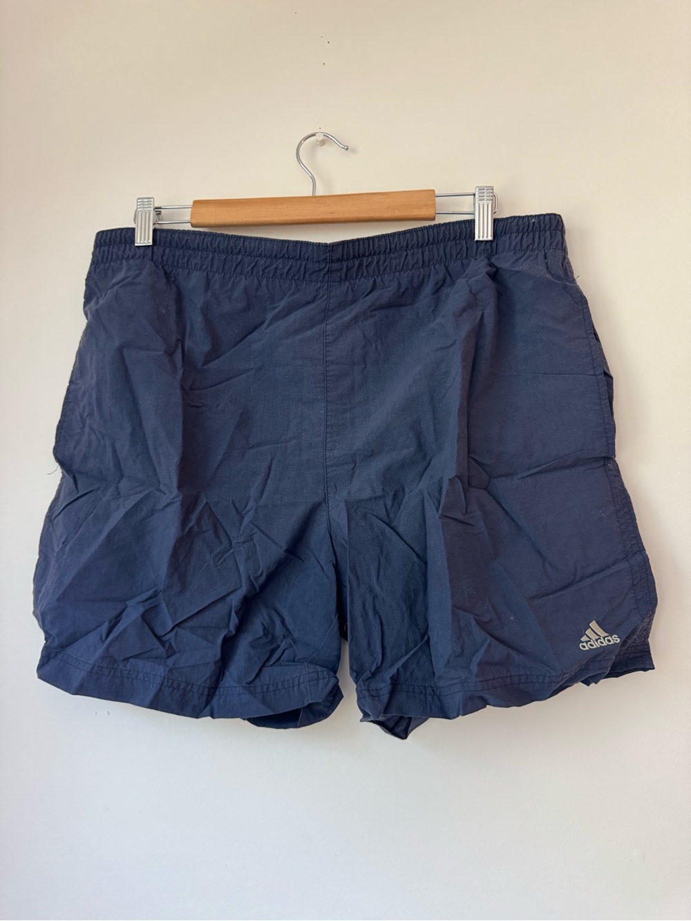 Adidas Men’s Navy Blue Athletic Running Swim Shorts Mesh Lining Size Medium